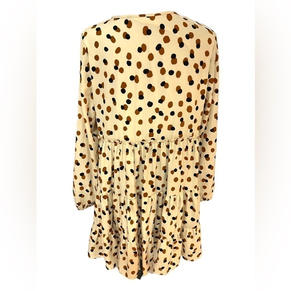Altar'd State Polka Dot Dress Long Sleeve Medium - Picture 3 of 7